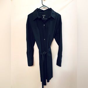 Cotton shirt dress with tie waist (removable belt) never worn.